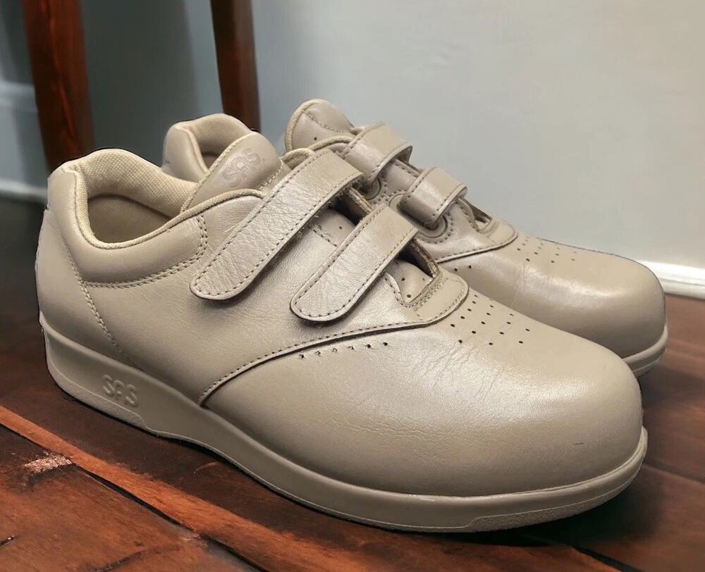 SAS Elderly Tan Walking Orthopedic Shoes Tripad Comfort Womens Size 6 Worn Once